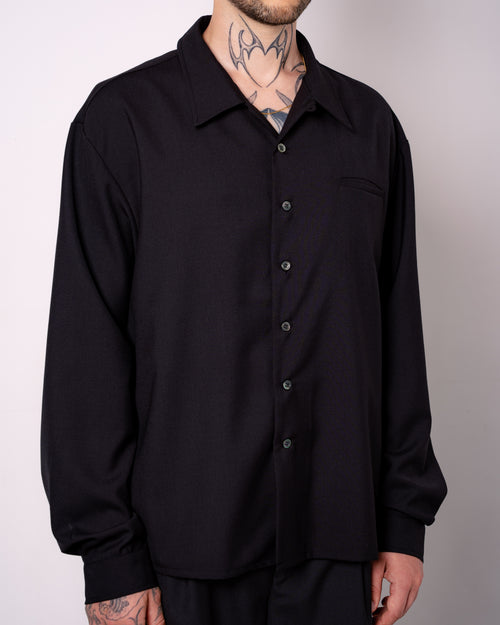 CLASSIC OPEN COLLAR SHIRT