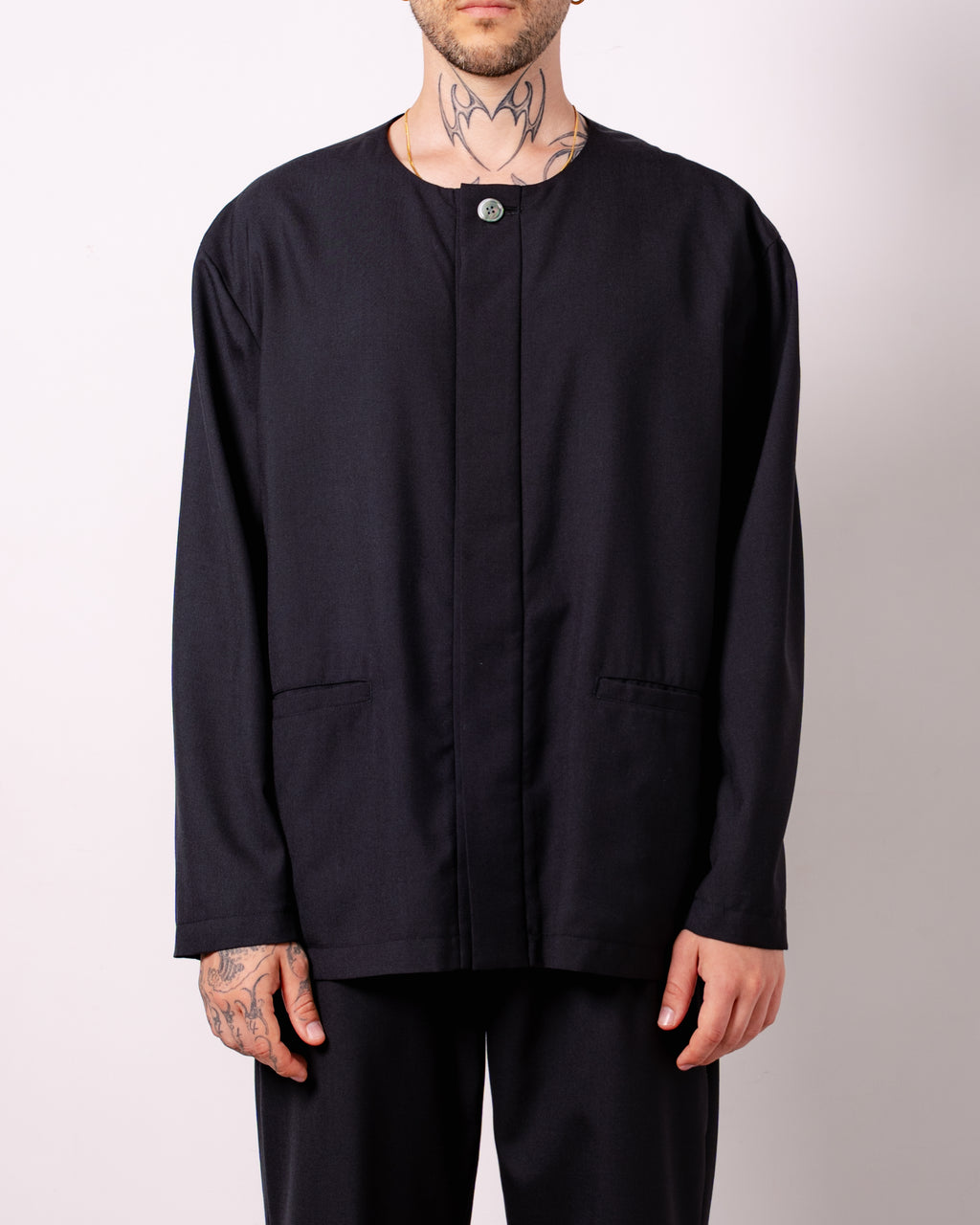 FLY FRONT SHIRT JACKET
