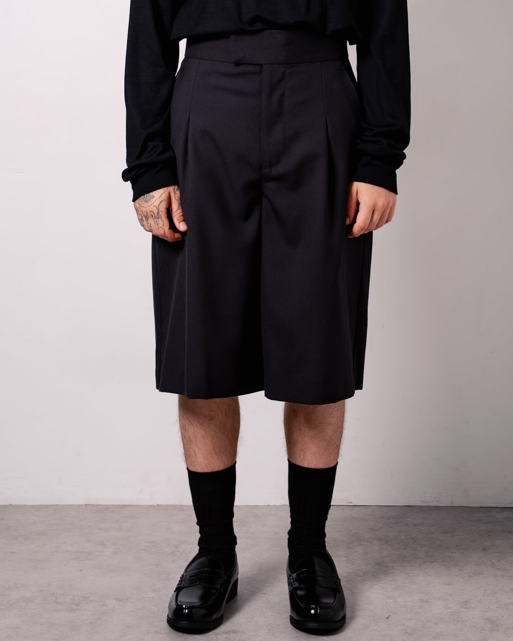 FLY FRONT BERMUDA SHORTS