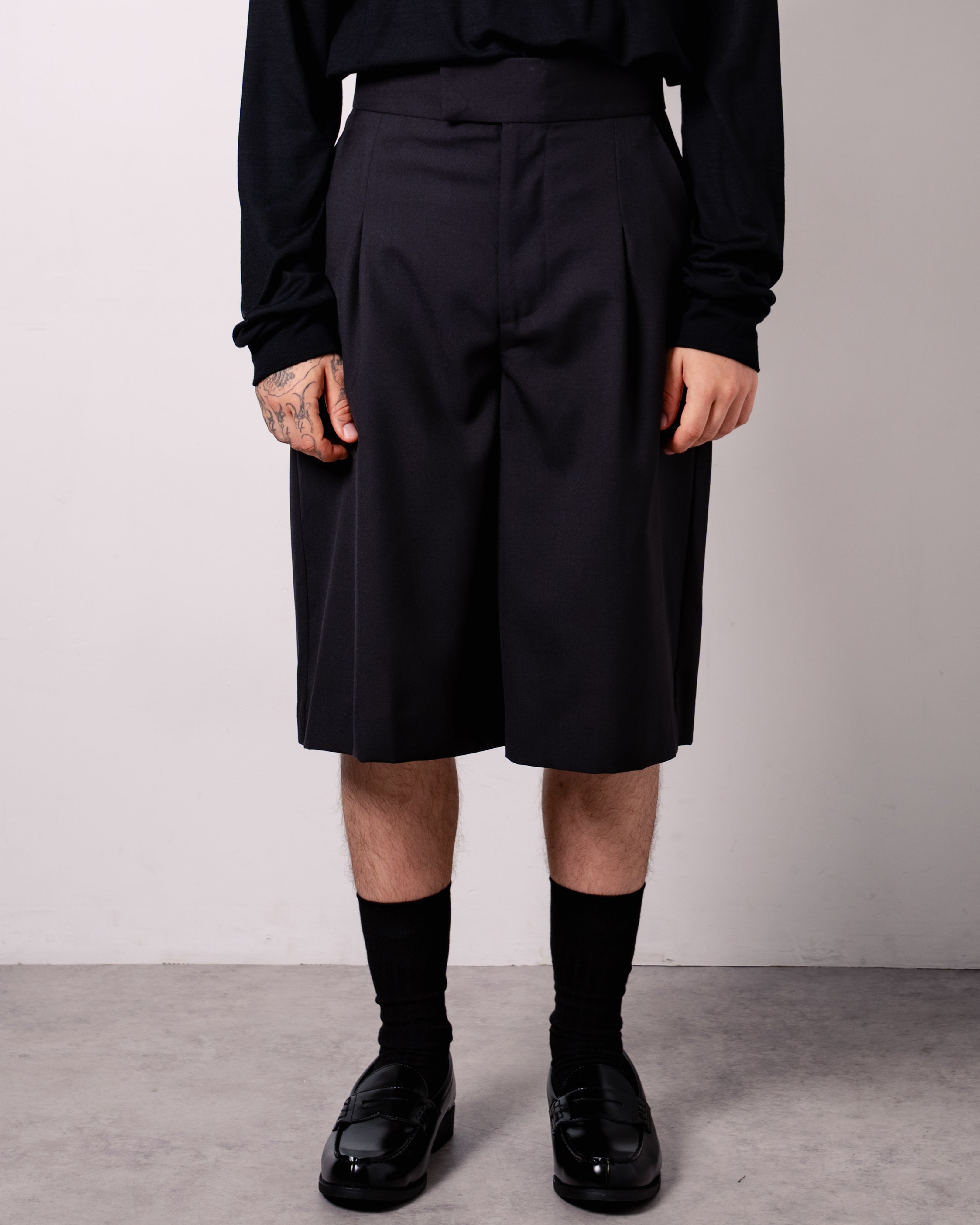 FLY FRONT BERMUDA SHORTS