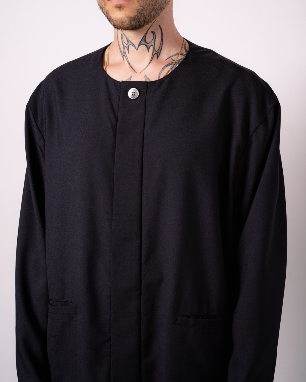 FLY FRONT SHIRT JACKET