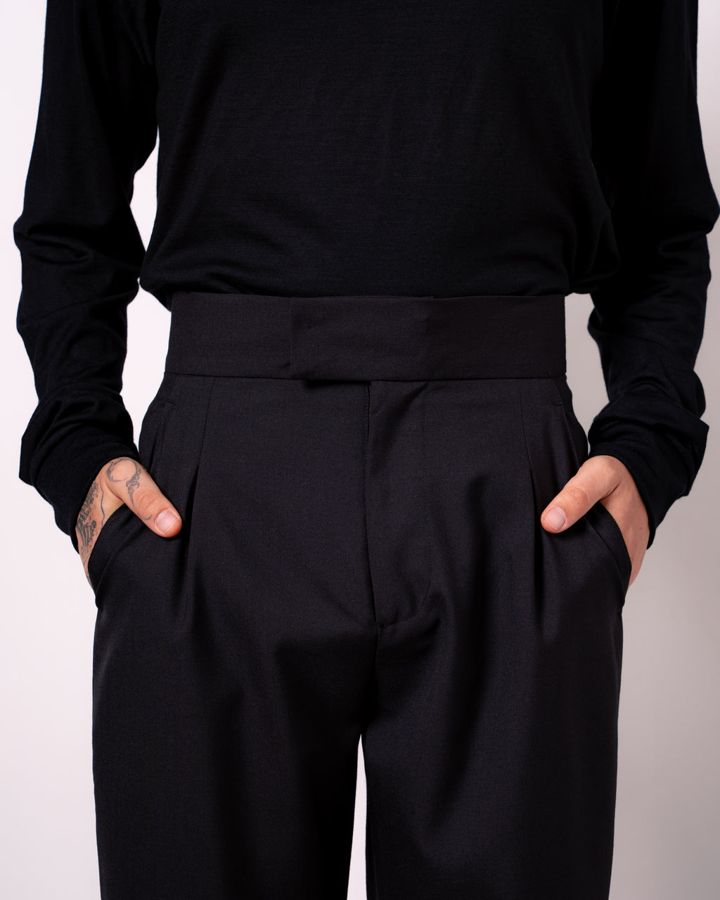 FLY FRONT TROUSERS