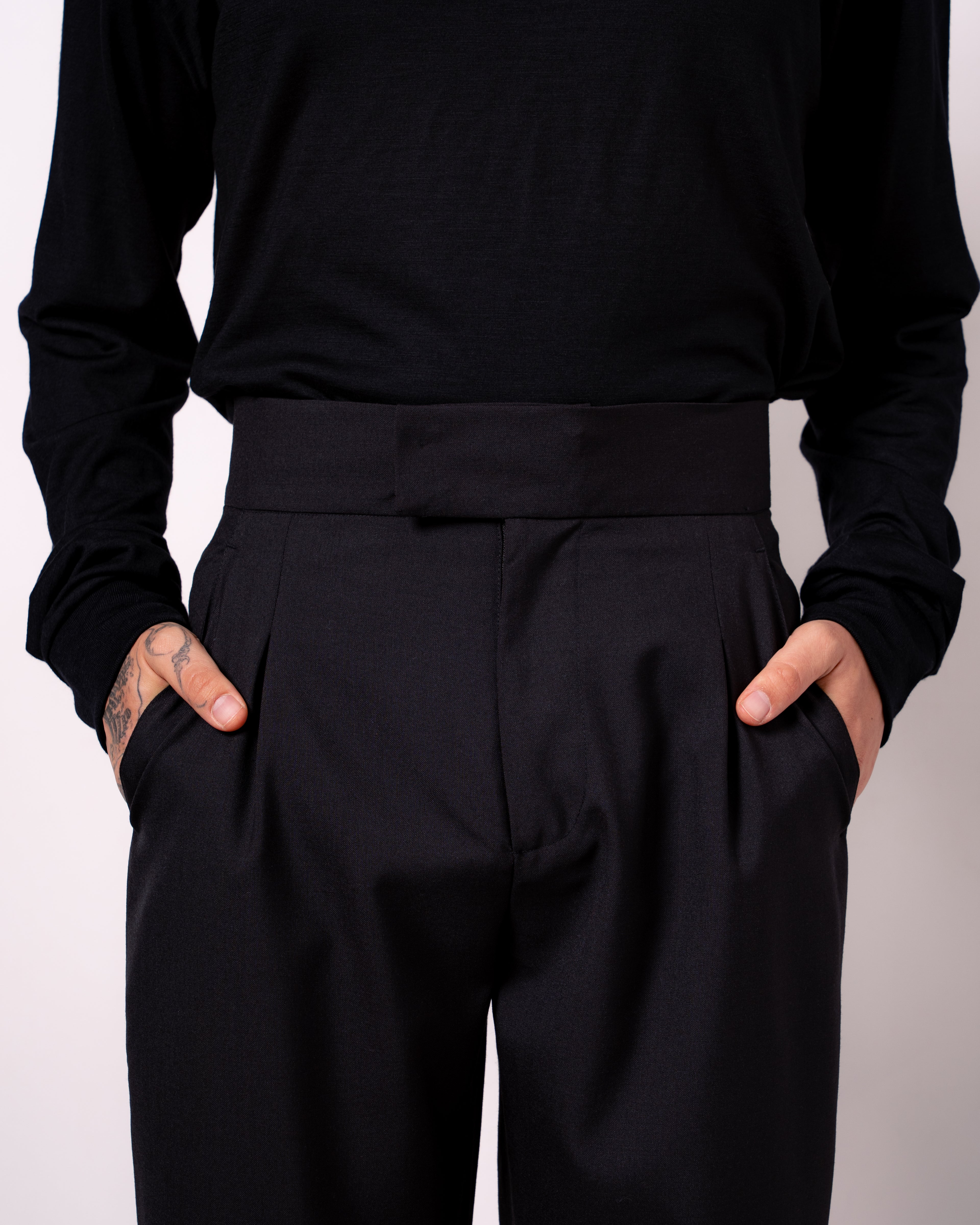 FLY FRONT TROUSERS