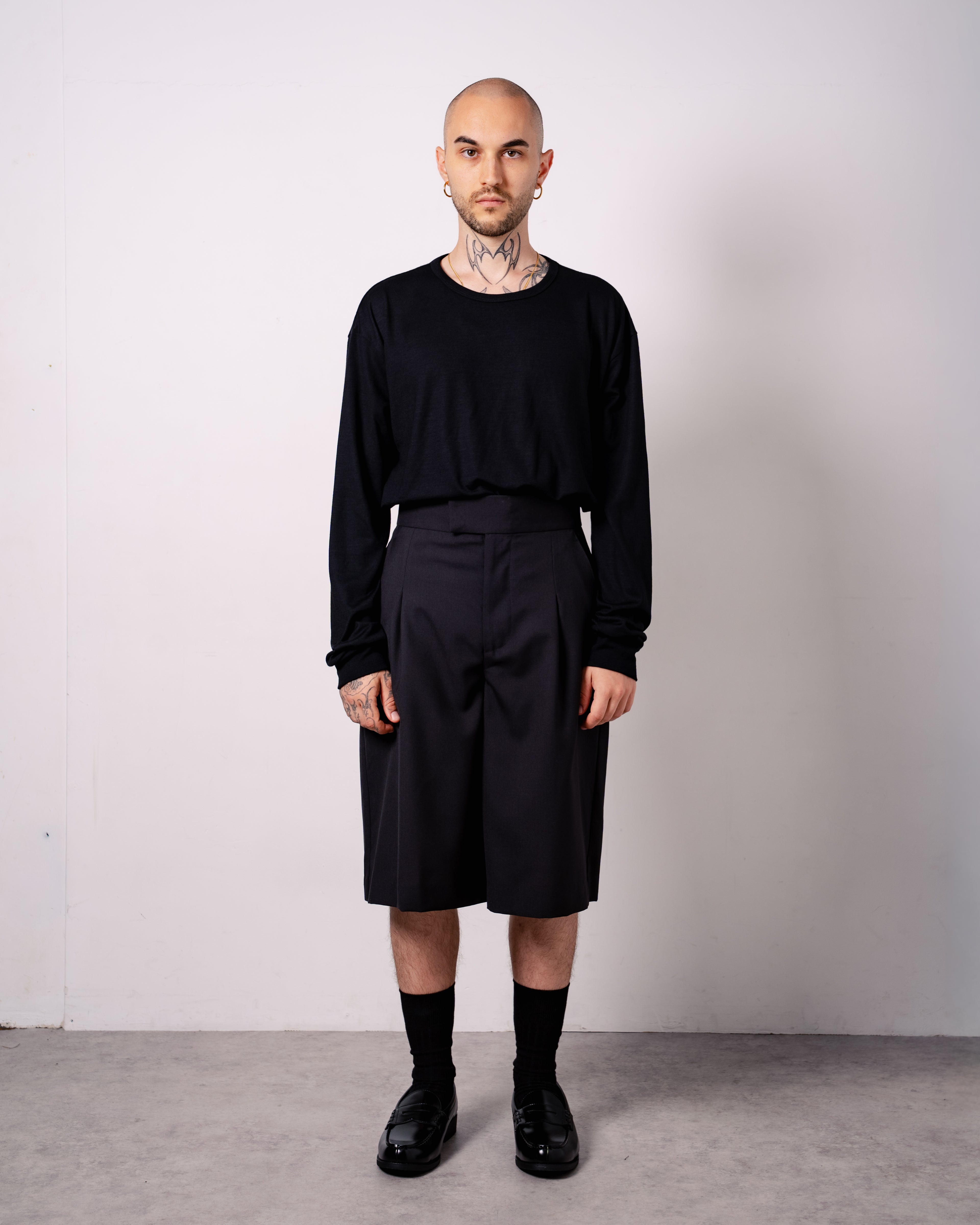 FLY FRONT BERMUDA SHORTS