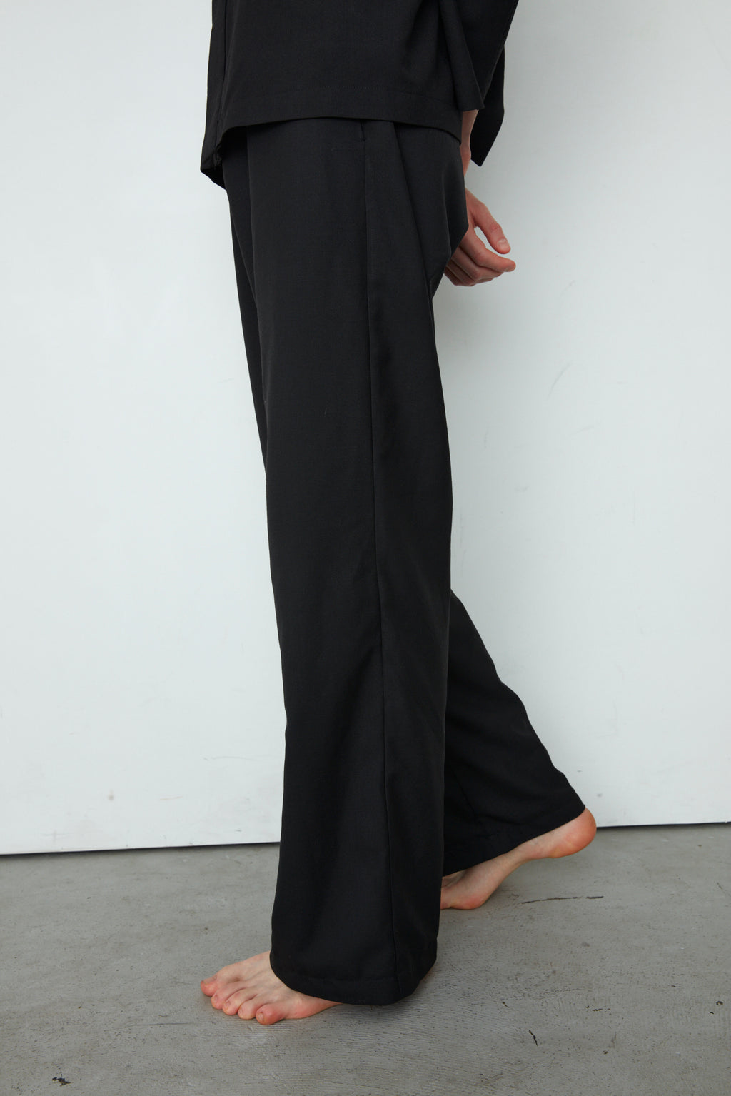 WOOL TROPICAL EASY PANTS