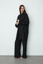 WOOL TROPICAL LONG SHIRT