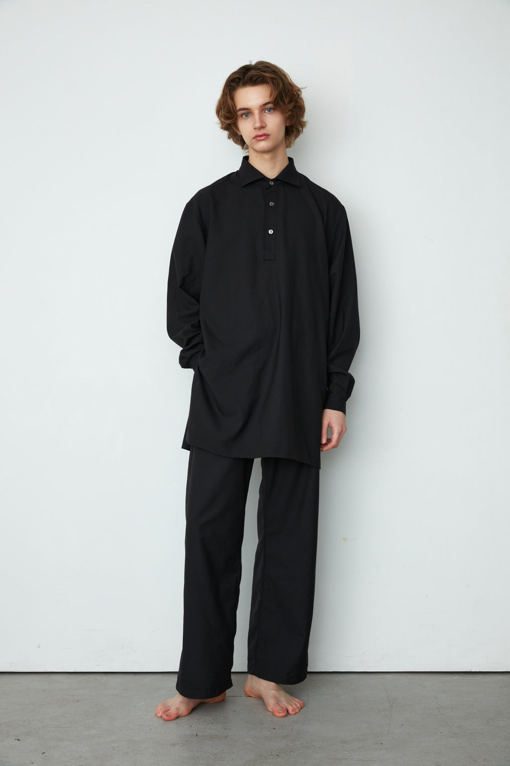 WOOL TROPICAL LONG SHIRT