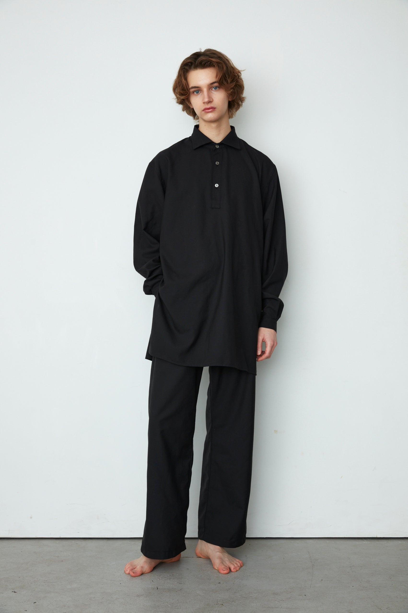 WOOL TROPICAL LONG SHIRT