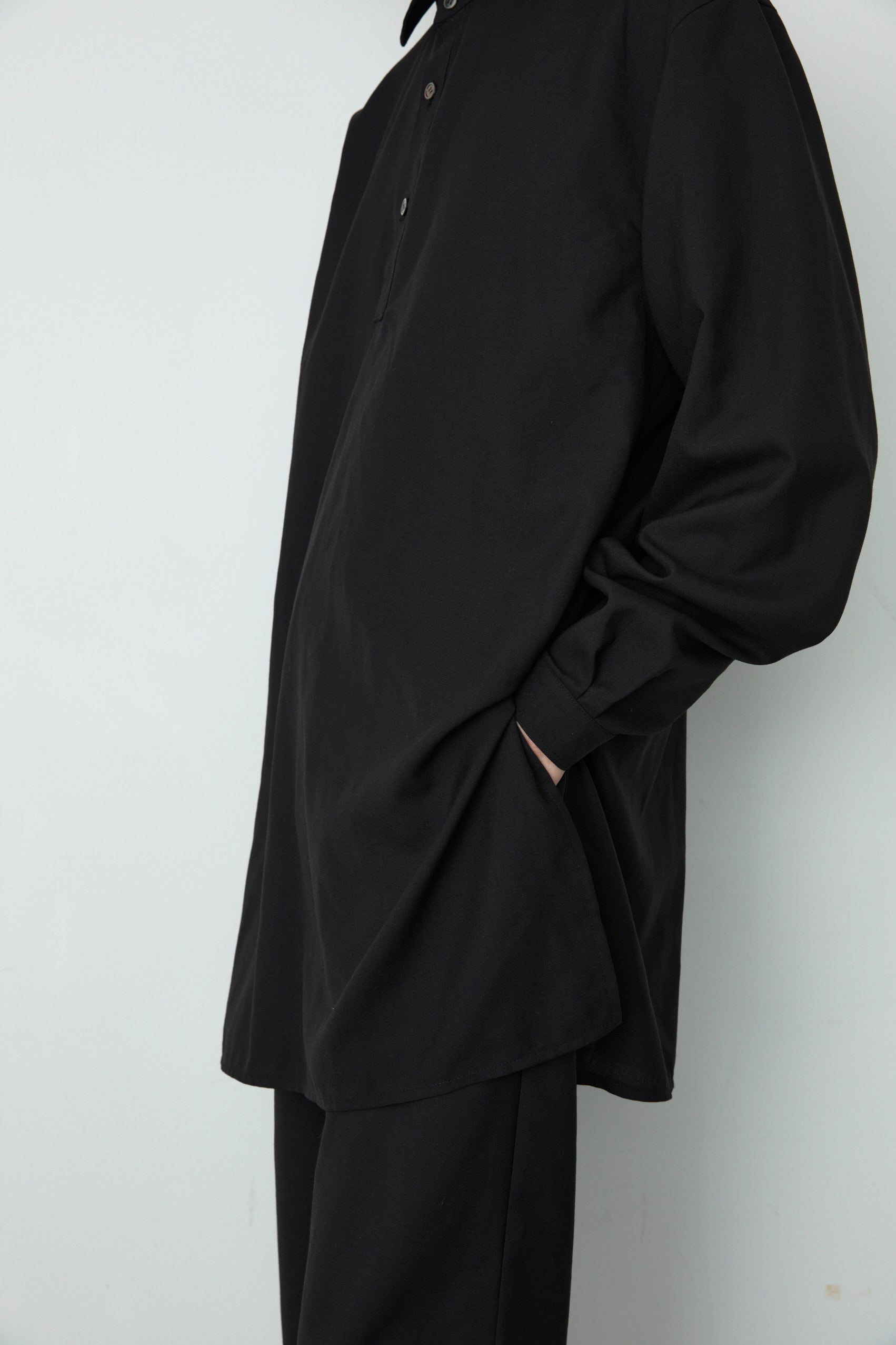 WOOL TROPICAL LONG SHIRT